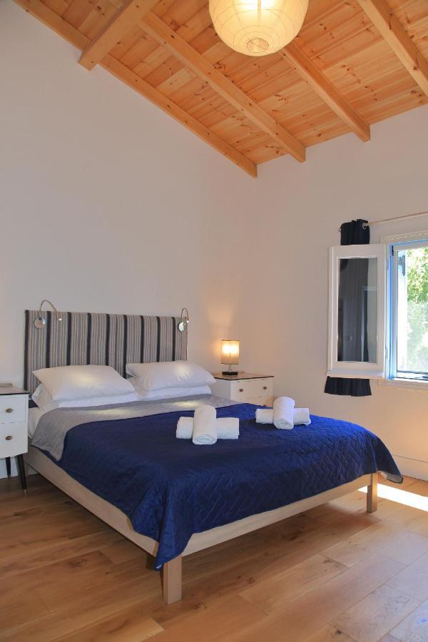 Blue Sky Cottage, Kanouli Beach Halikounas المظهر الخارجي الصورة