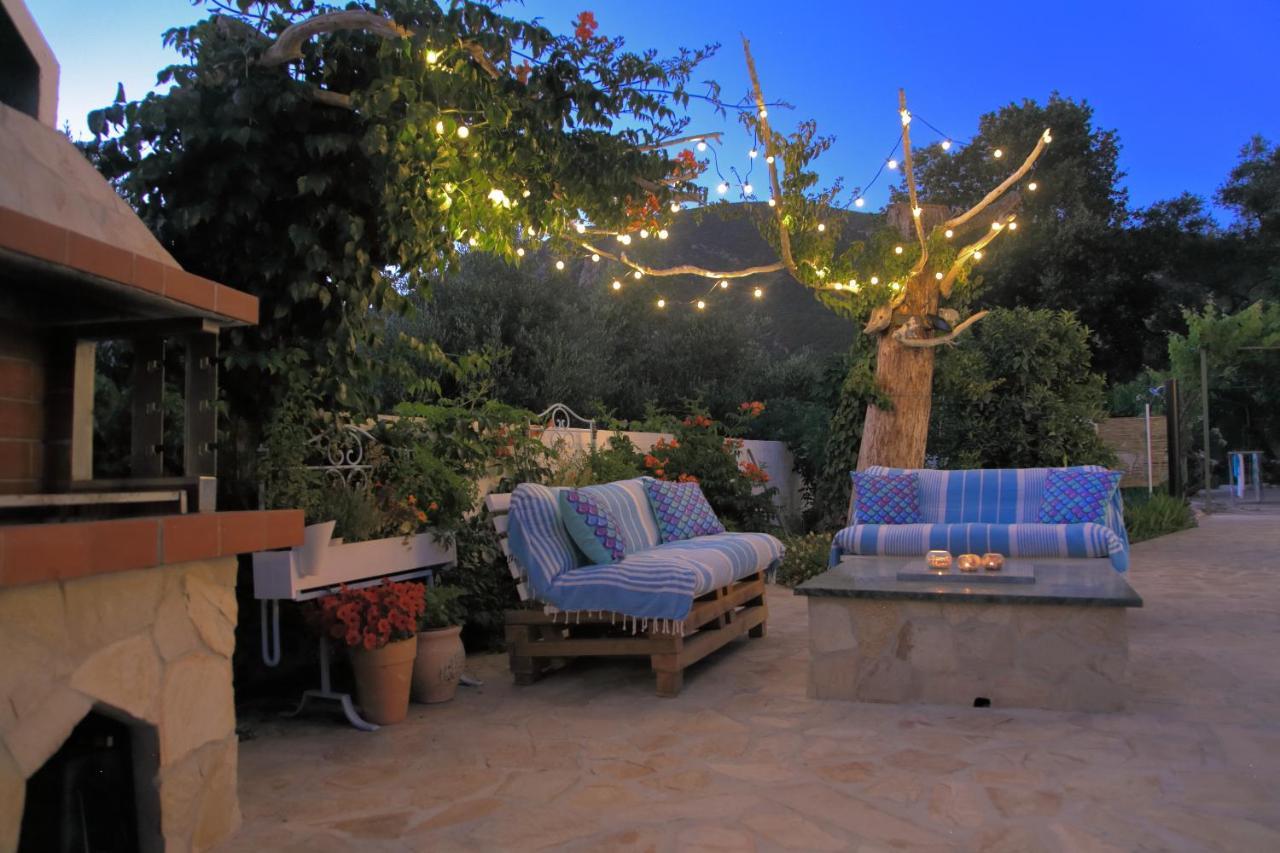 Blue Sky Cottage, Kanouli Beach Halikounas المظهر الخارجي الصورة