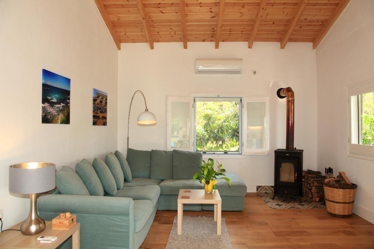 Blue Sky Cottage, Kanouli Beach Halikounas المظهر الخارجي الصورة